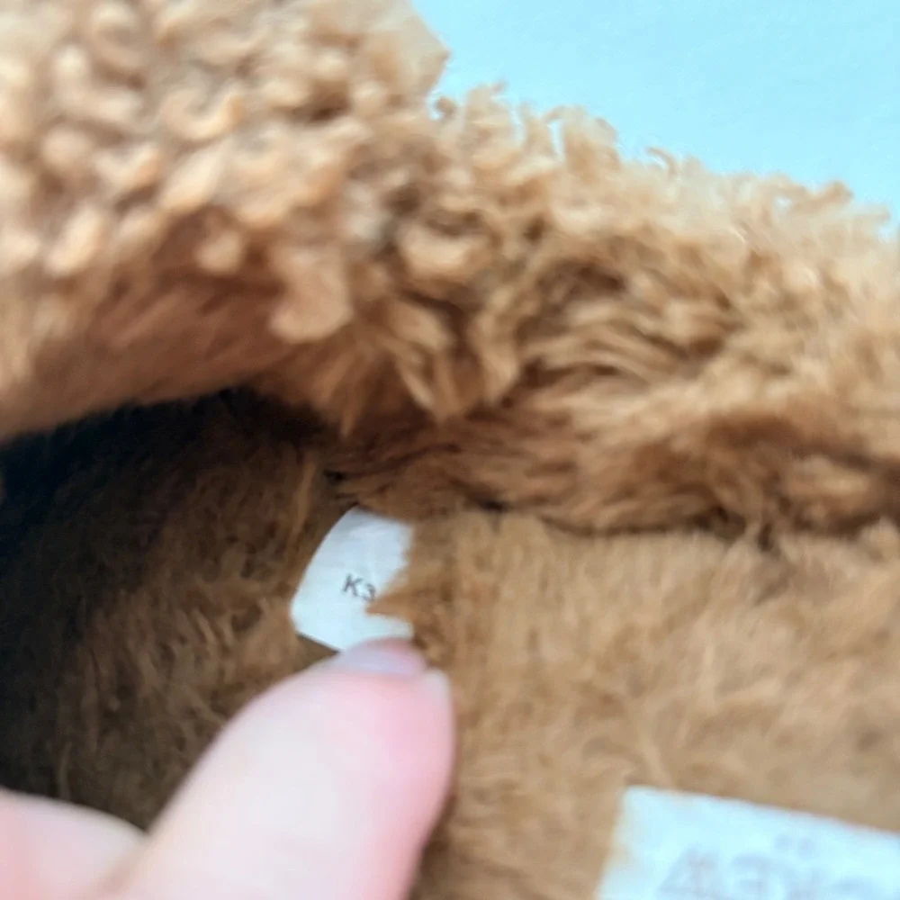 J.Crew Brown Sherpa Puppy Dog Slippers House Shoes K3  Small kids